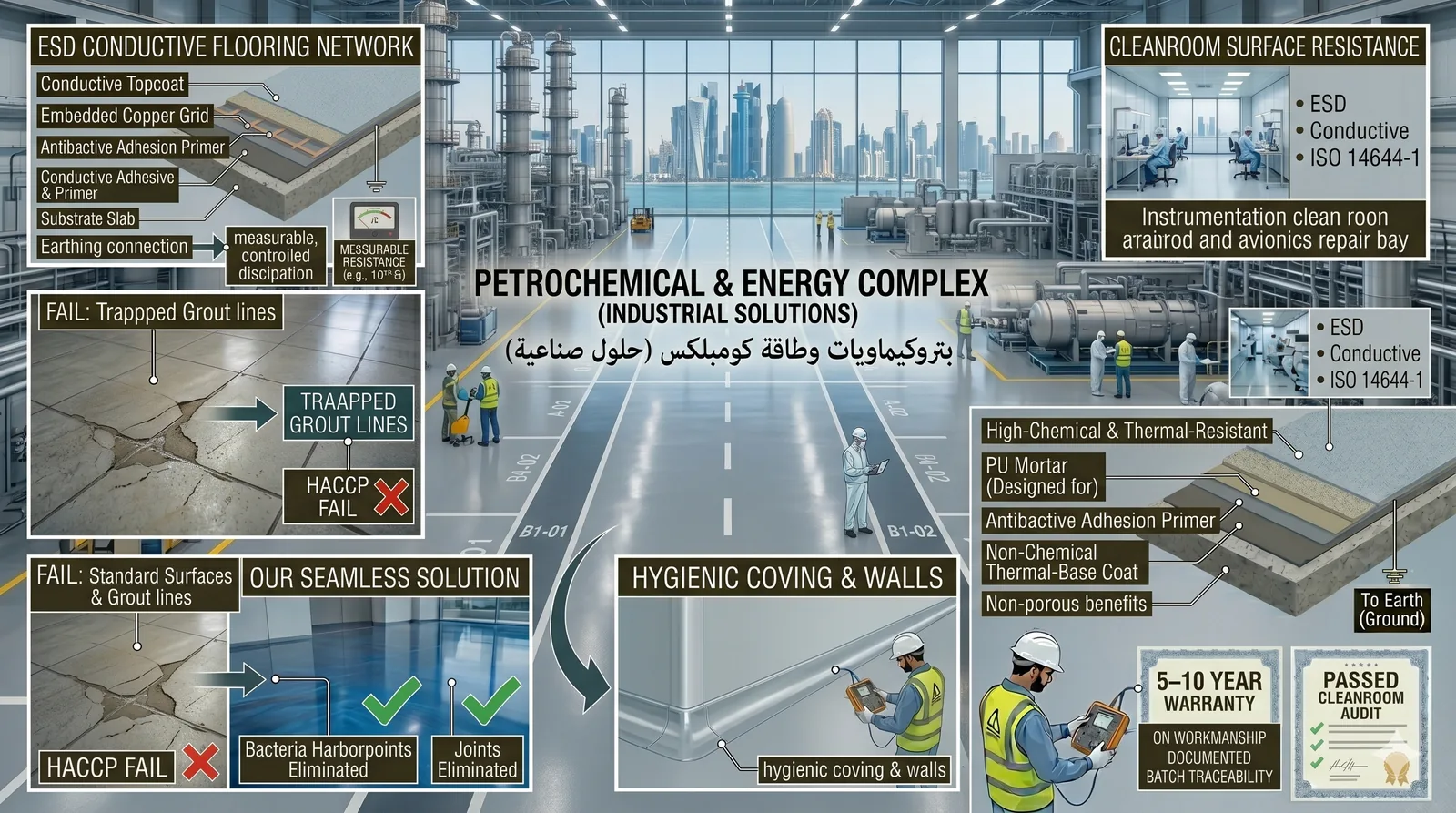 Petrochemical & oil-and-gas flooring — Qatar Qatar